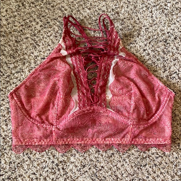 Victoria's Secret Other - SALE ⬇️$30 NEW VS Unlined Pink High Neck Bralette